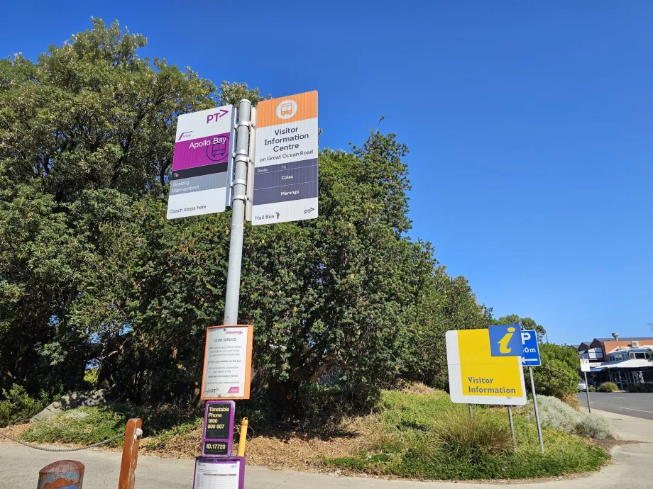 Fermata dell'autobus a Apollo Bay