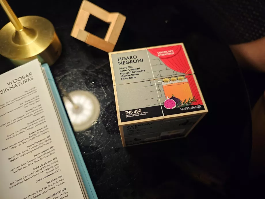 Menu bevande in WooBar