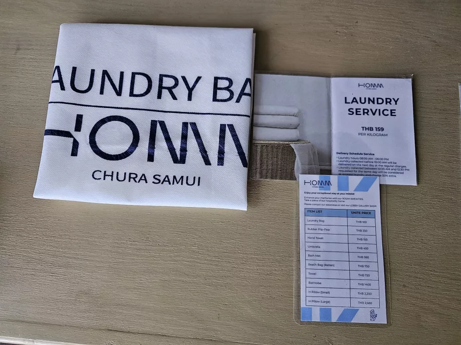 Borsa per il bucato e listino prezzi