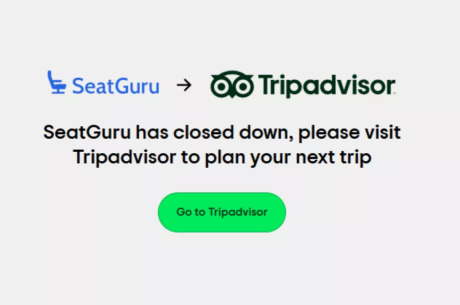 Fine del sito web di SeatGuru