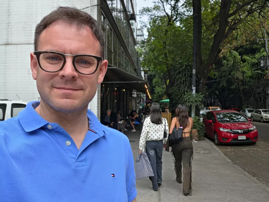Io in un tour a piedi di Roma Norte