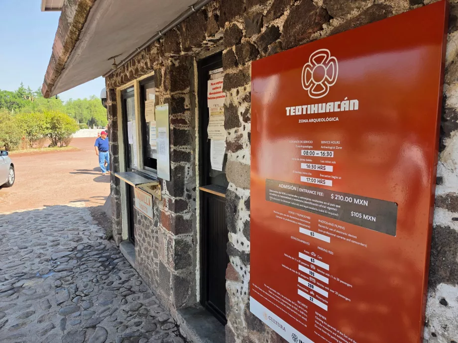 Prezzi e orari di apertura a Teotihuacán