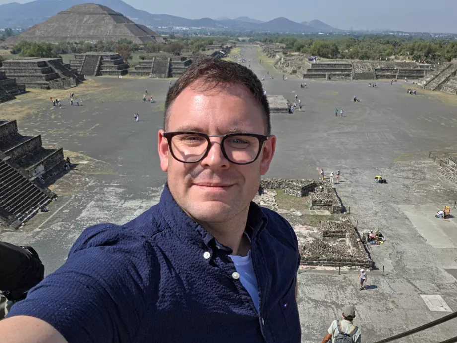 Io sulla Piramide della Luna