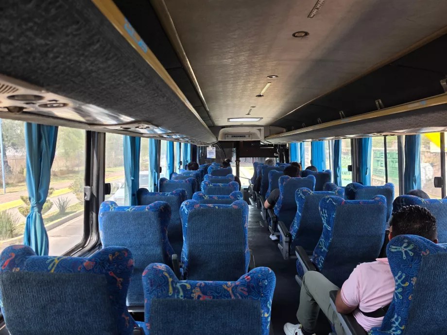 Interno dell'autobus