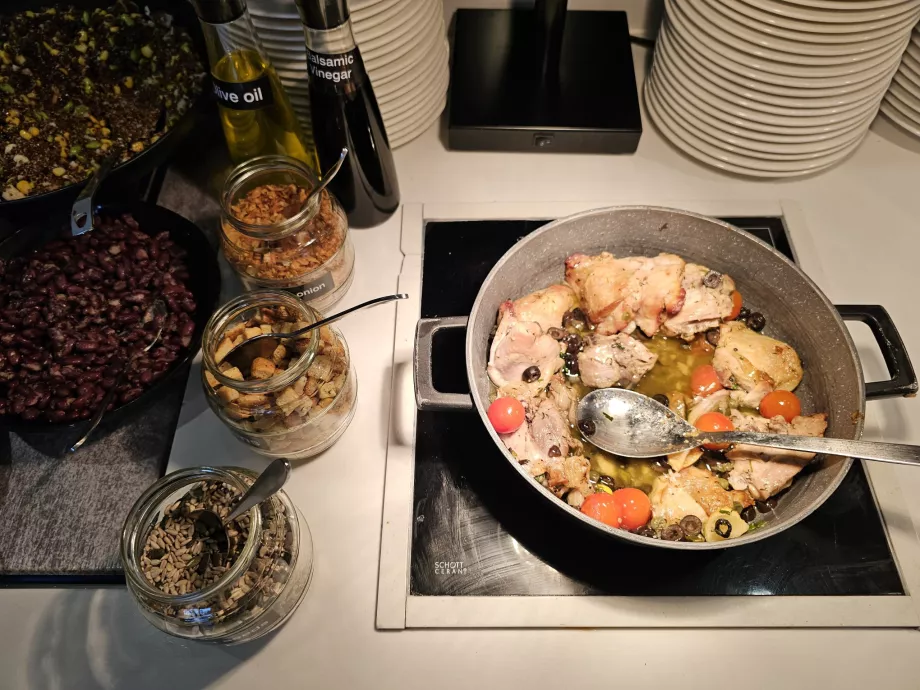 Offerta di cibo caldo