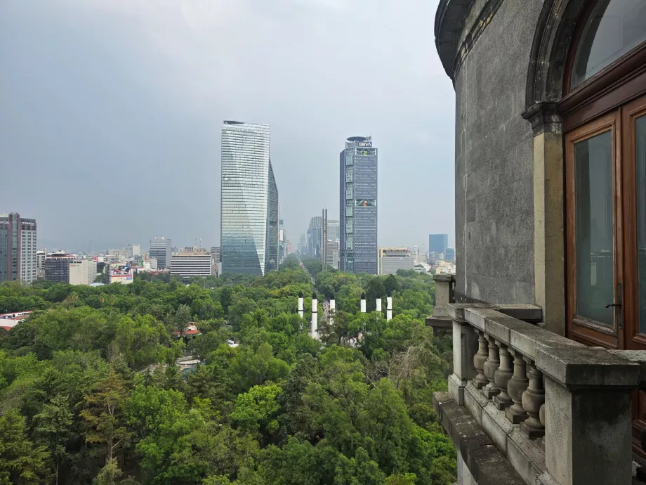 Castello di Chapultepec, vista sulla città