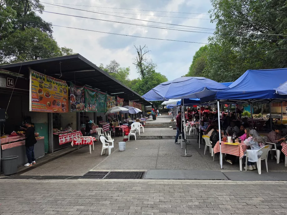 Bosque de Chapultepec, bancarelle di cibo