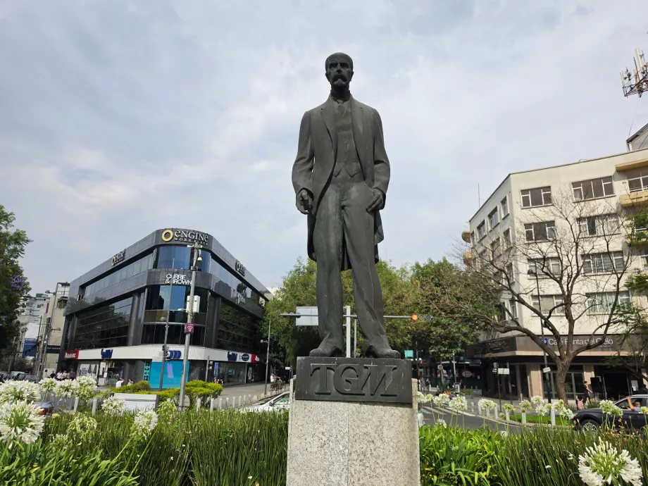 Polanco, statua di Tomas Garrigue Masaryk