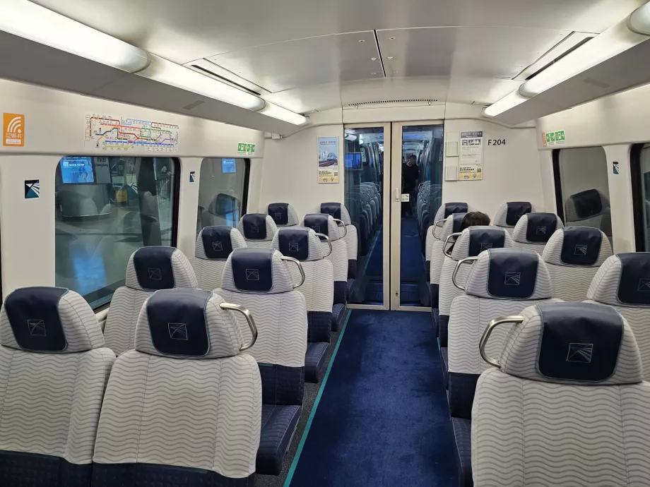 Interno del treno Airport Express