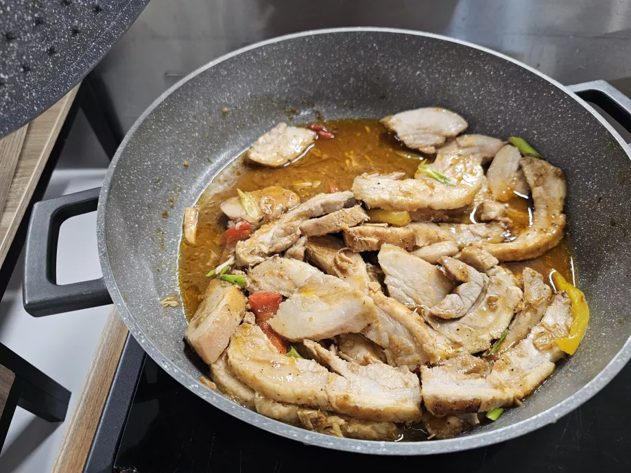 Maiale - menu del pranzo