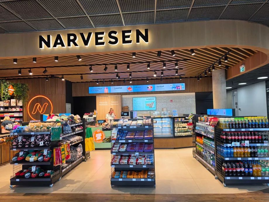 Minimarket Narvessen nella sala arrivi