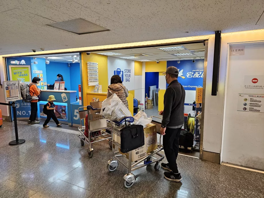 Deposito bagagli, aeroporto TPE