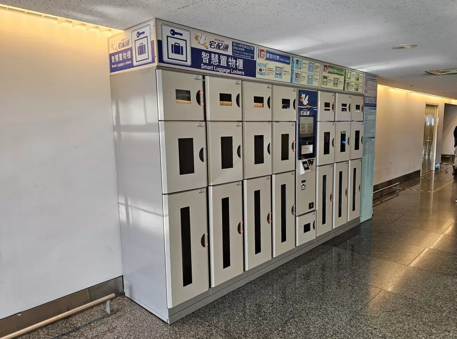 Armadietti per bagagli, aeroporto TPE
