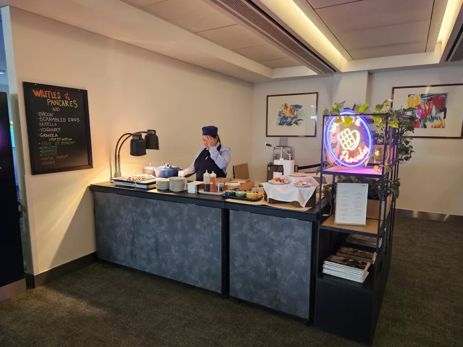 Stand con waffle e pancake