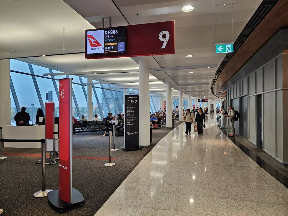 Cancelli di partenza, aeroporto di Canberra