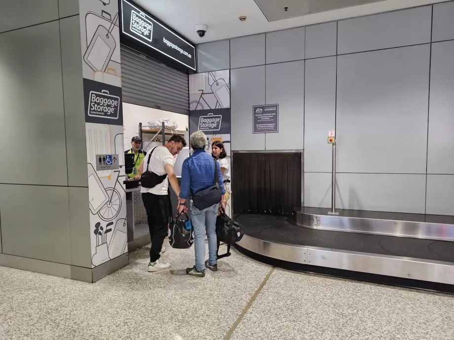 Deposito bagagli, Terminal 3