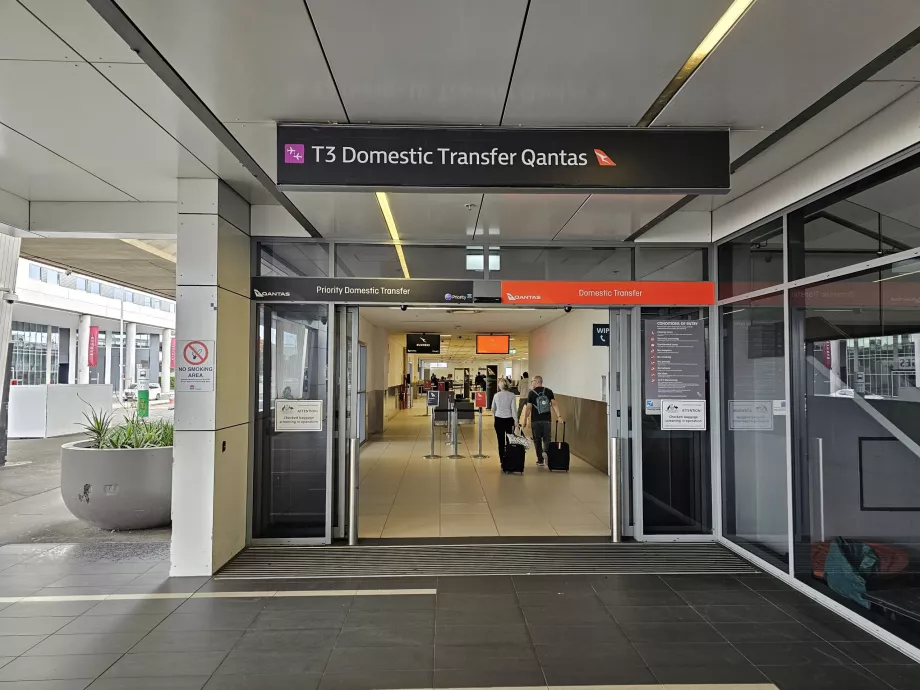 Trasferimento Qantas dal Terminal 1 al Terminal 3