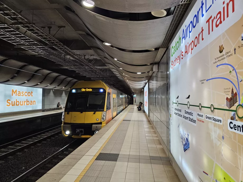 Treno per l'aeroporto di Sydney