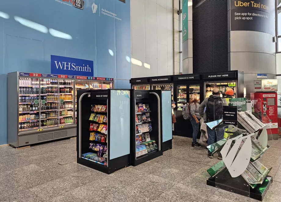 WHSmith nella sala arrivi