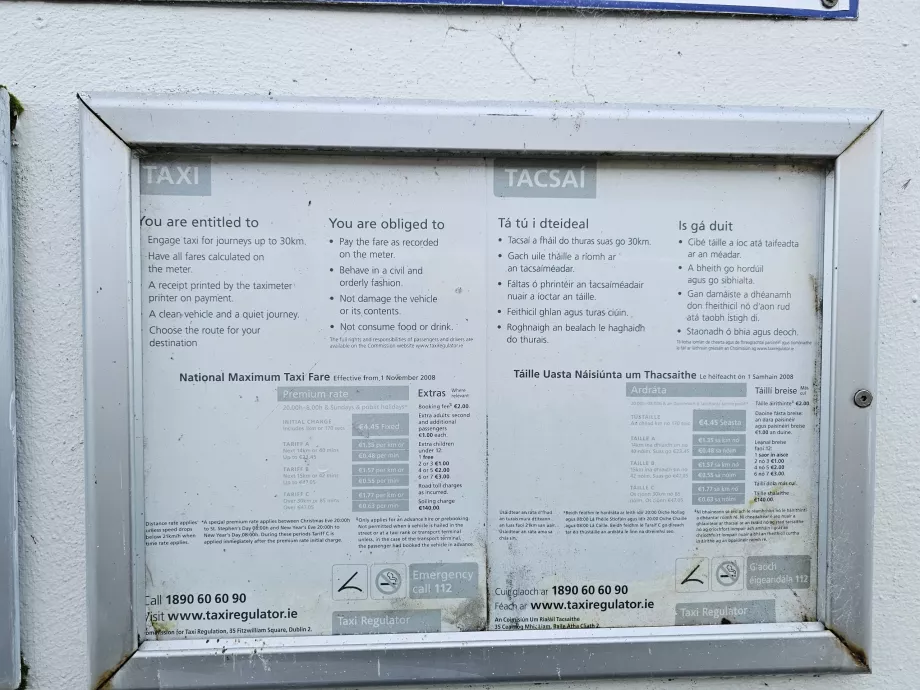 Prezzi dei taxi nel 2025