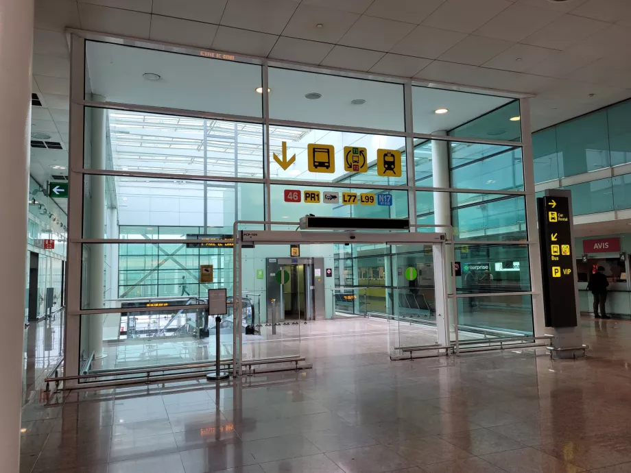 Indicazioni per gli autobus dal Terminal 1