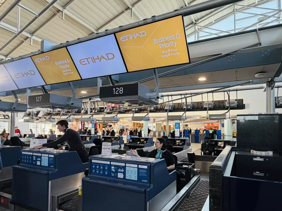 Check-in per la classe business