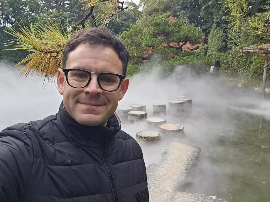 Io nei giardini del Santuario Heian-Jing