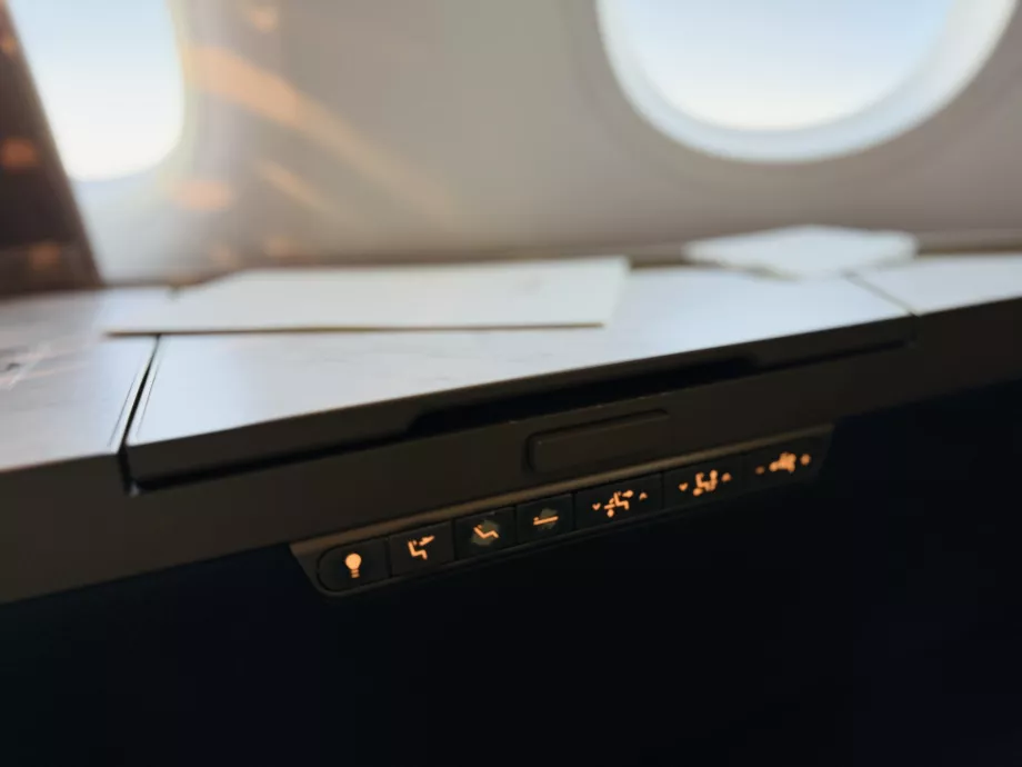 Pannello di controllo per il sedile