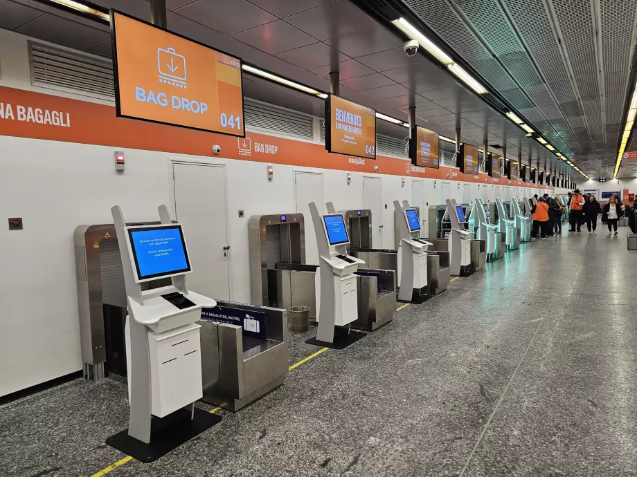 Check-in automatico all'aeroporto di Malpensa