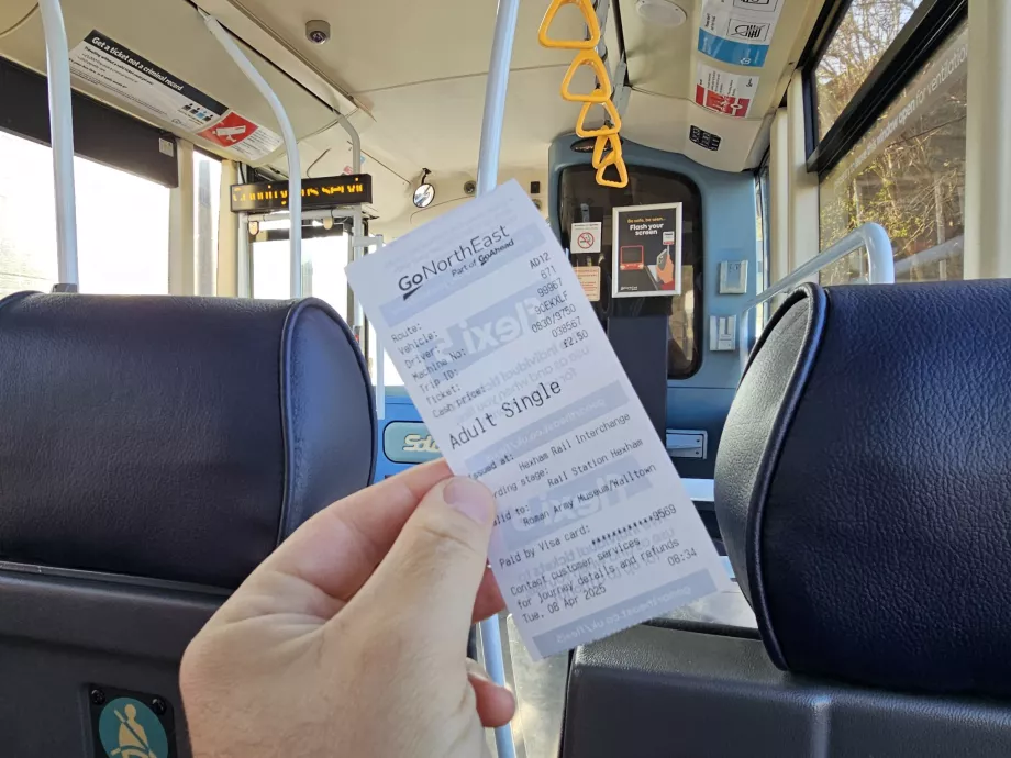 Biglietto singolo dell'autobus