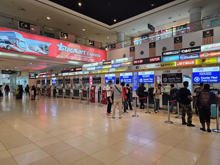 Biglietterie presso il terminal degli autobus