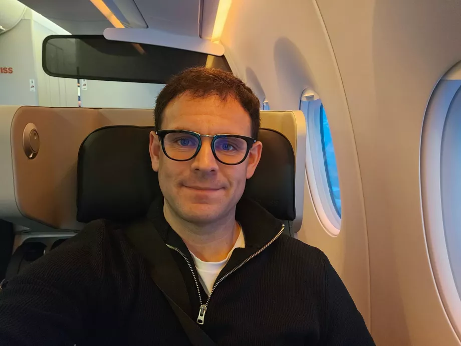 Io in Swiss Premium Economy