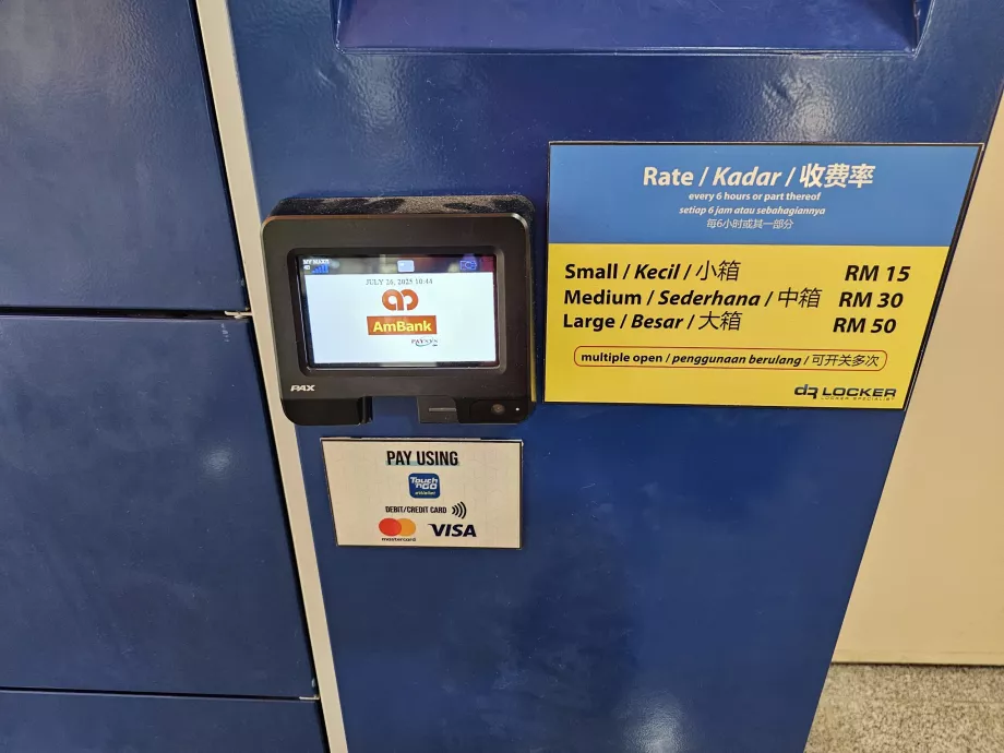 Prezzi del deposito bagagli
