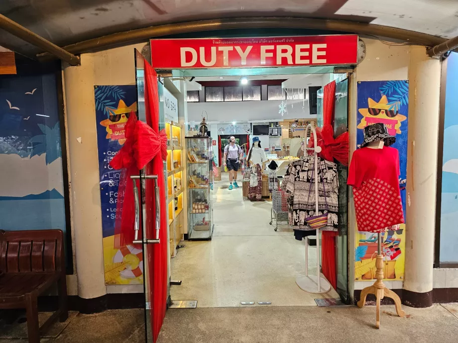 Negozio Duty Free, sezione internazionale