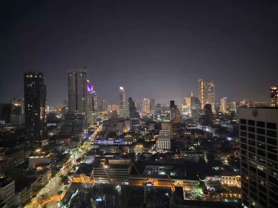 Vista notturna dalla camera