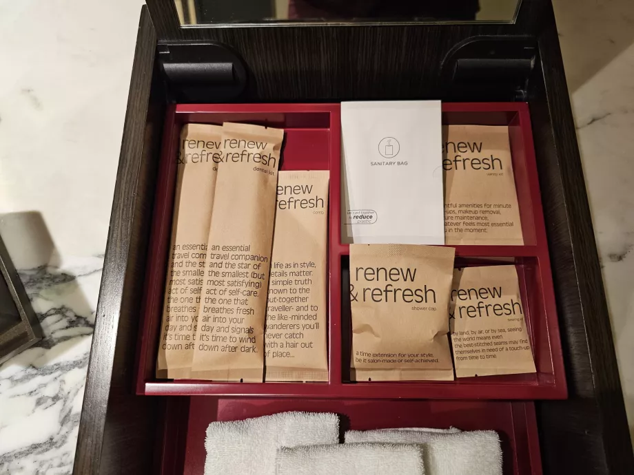 Kit di cortesia in bagno