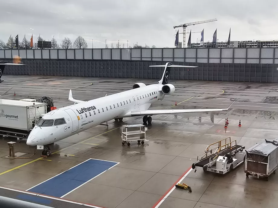 Il mio aereo sullo stand a Monaco