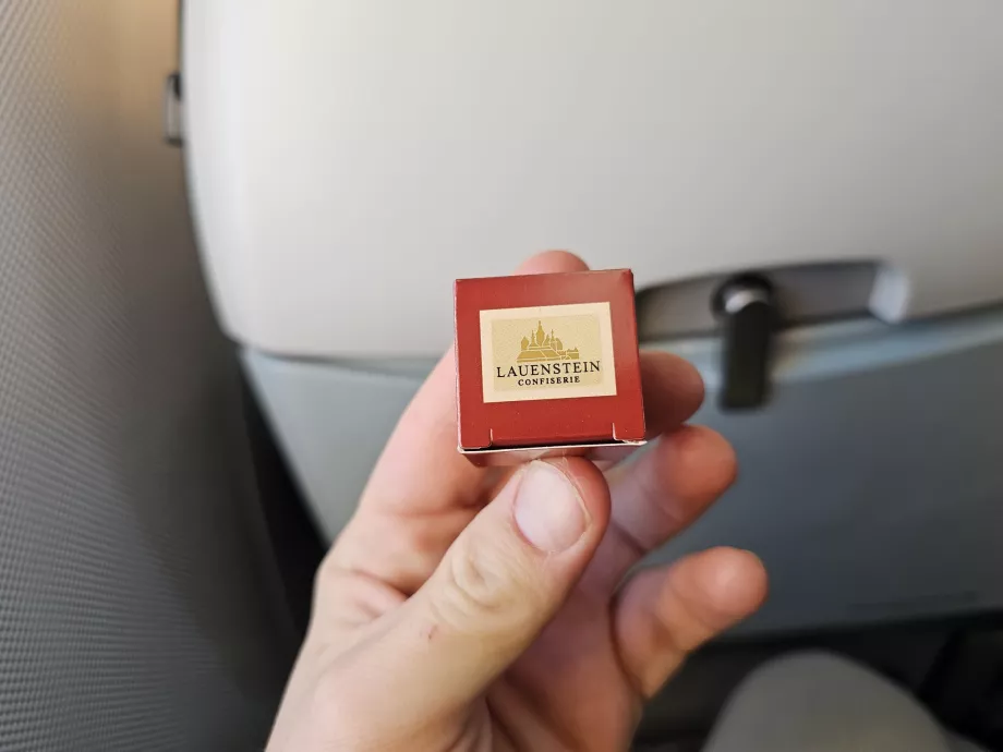 Pralina al cioccolato prima dell'atterraggio