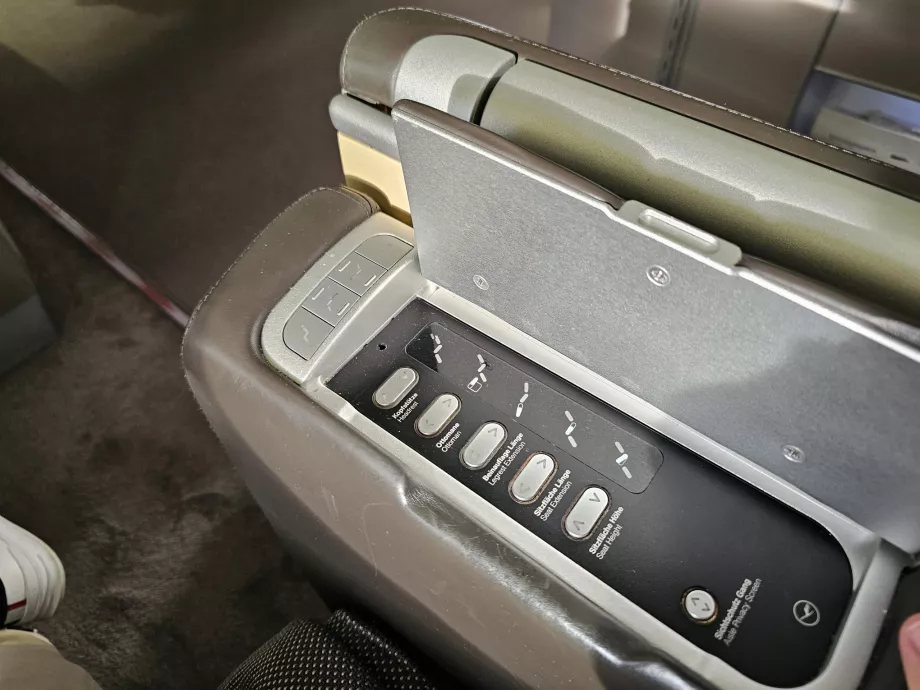 Controllo del sedile