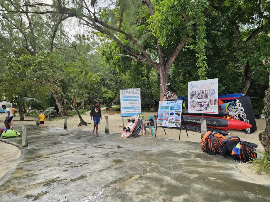 Sport acquatici sull'Ile aux Cerfs