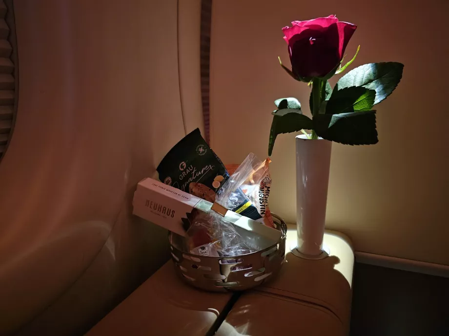 Spuntino a metà volo