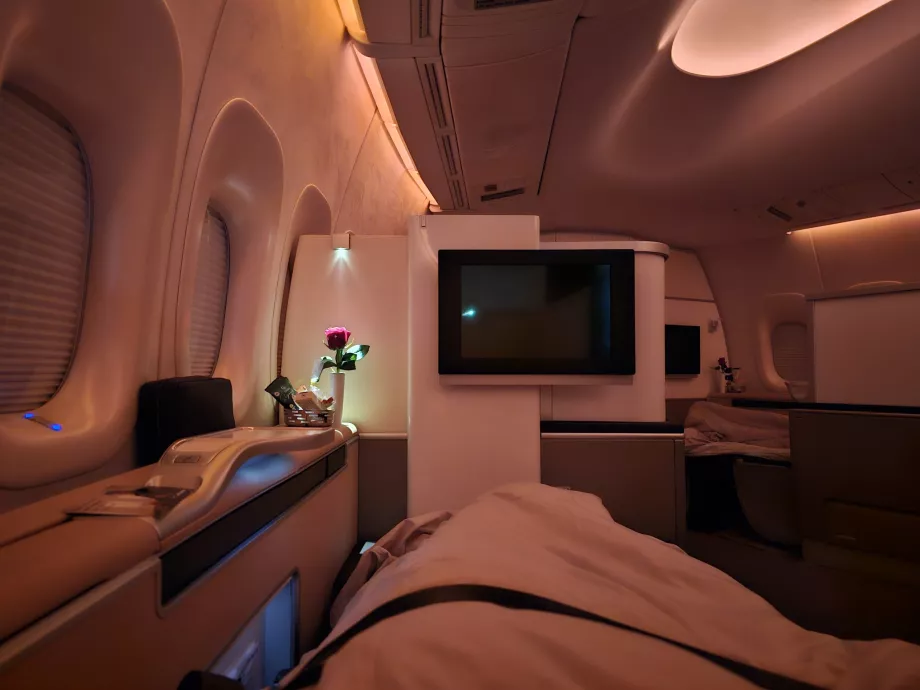 Letto basculante in prima classe