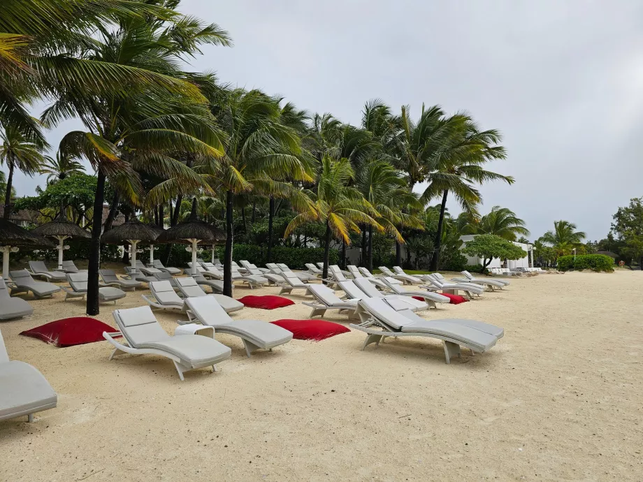 Sdraio sulla spiaggia dell'hotel Veranda Palmar