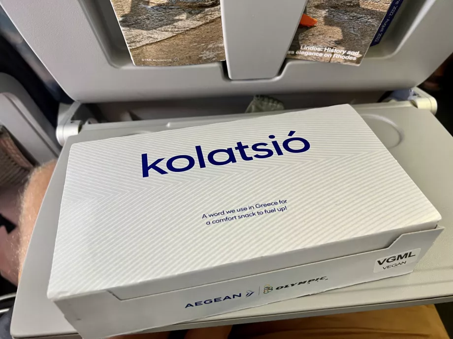 Scatola di cibo Aegean Airlines