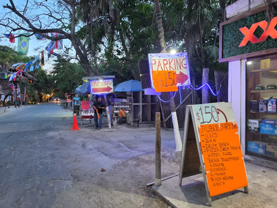 Parcheggio a Tulum