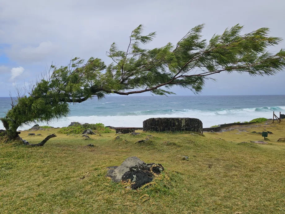 Le scogliere di Gris Gris Beach