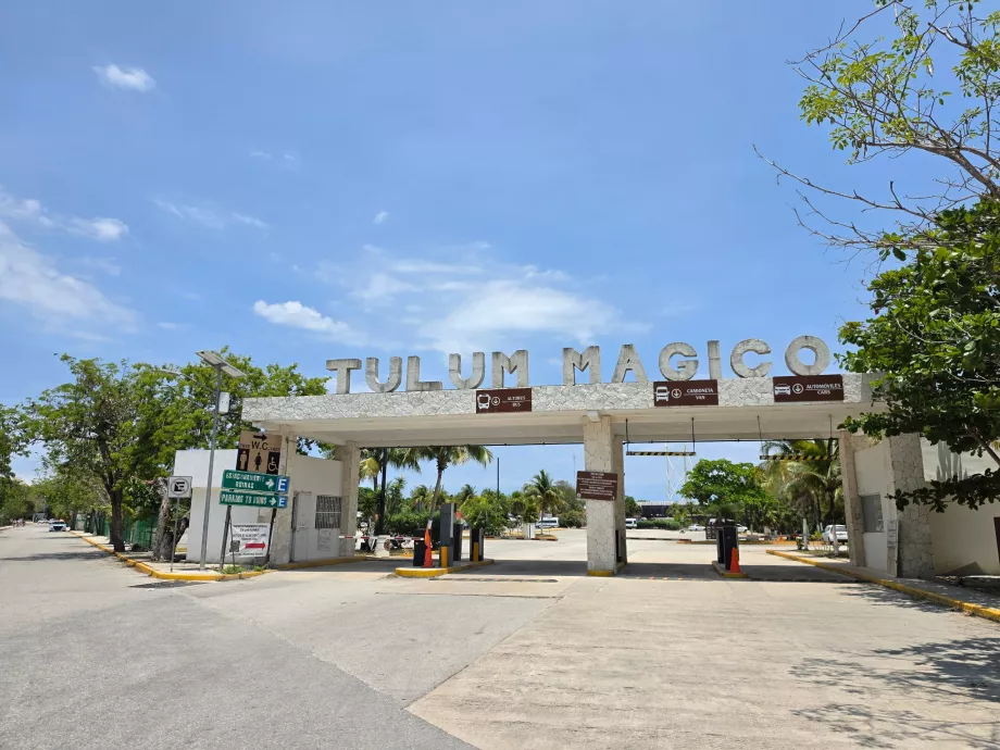 Sito archeologico di Tulum, ingresso al parcheggio
