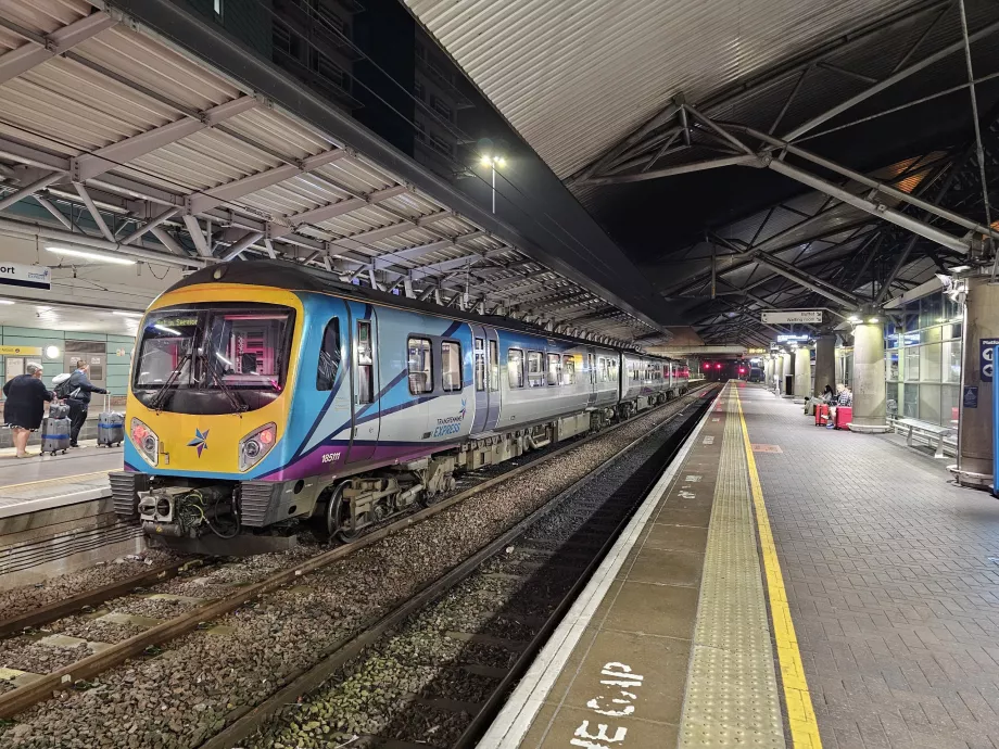 Treno per l'aeroporto di Manchester