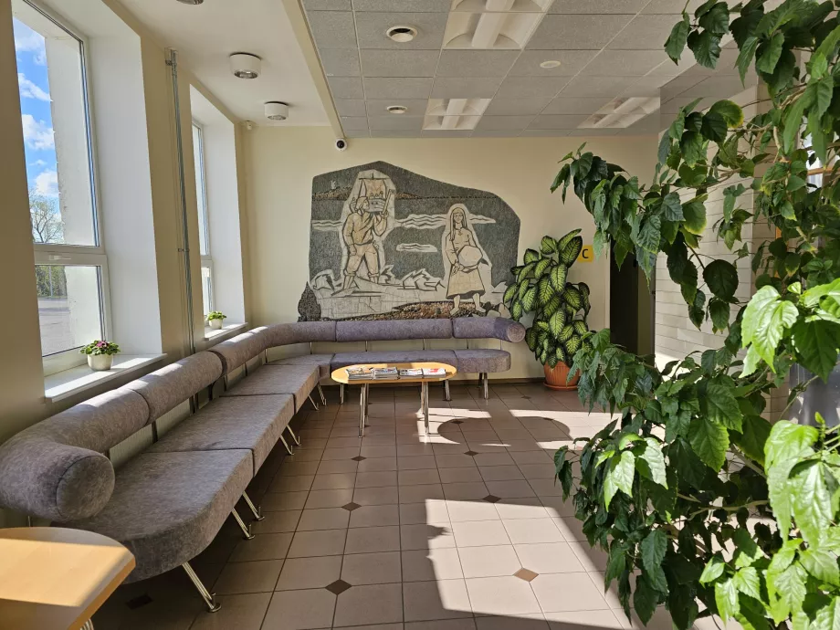 Sala d'attesa nella parte pubblica