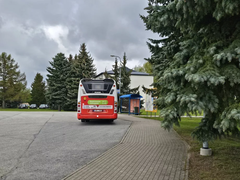 Fermata dell'autobus in aeroporto